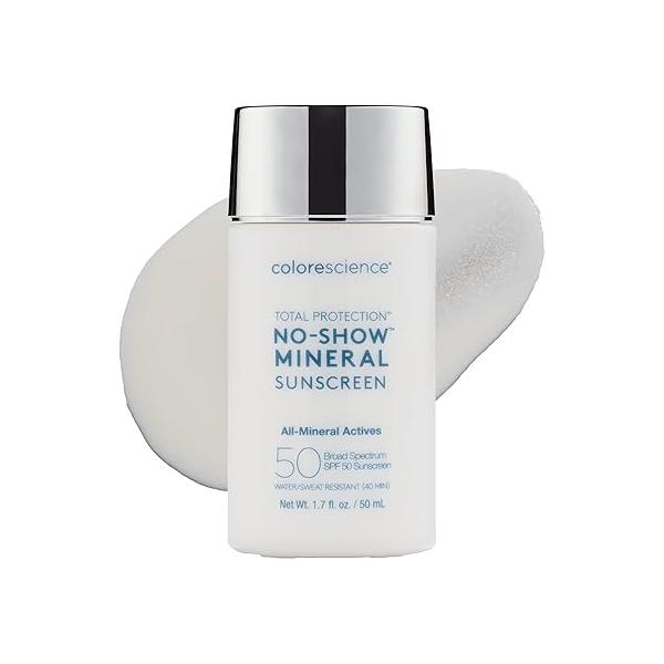 Colorescience Total Protection™ No-Show™ Mineral Sunscreen SPF 50, 100% Invisible all-mineral sunscreen for all skin tones & types