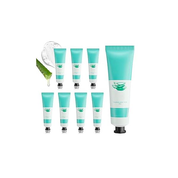 Aloe Vera Gel for Face and Body,Hydrating Organic Gel,Cooling Body Cream After Sun Skincare,Non-Sticky Moisturizer, 9.15 Fl Oz