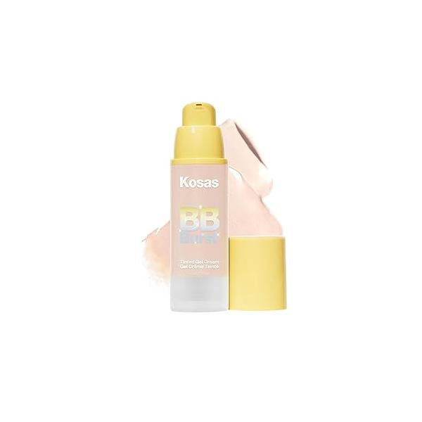 Kosas BB Burst Tinted Face Gel Cream - Smoothes Skin, Hydrates & Moisturizes Lightweight Buildable Coverage Very Light Cool 11, (1 Oz/30 ML)