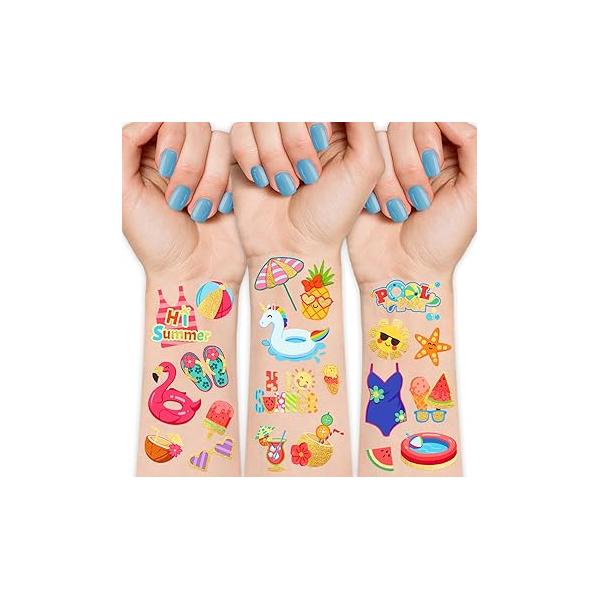 Yazhiji 36 Sheets Temporary Tattoos for Kids Boys Girls Adults Great Party Favors and Decorations