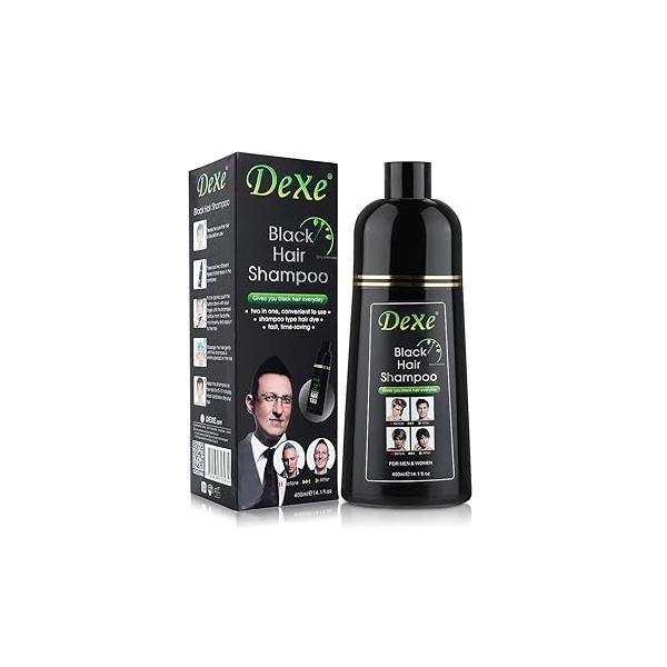 10 PCS Hair Dye Shampoo for Men Women, Black, Natural Hair, Instant Dye, Lasts 30 Days, Great Choice Woman & Man