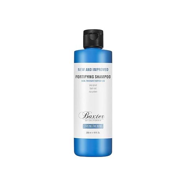 Baxter of California Daily Fortifying Shampoo for Men | All Hair Types| Cleanses and Strengthens Fresh Mint Scent Father's Day Gift Guide