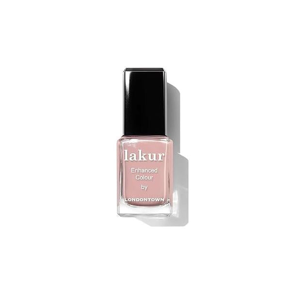 LONDONTOWN lakur Nail Polish - Chip-Resistant, Non-Toxic, Conditions & Hydrates Nails | Glossy Pink Nude, Honeymoon, .40 fl oz
