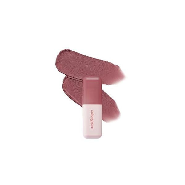 COLORGRAM NUDE BLUR TINT 02 CHARMING PINK | Soft Velvet Matte Lip Stain & Cheek Tint Lightweight Blurring for a Smooth Airbrushed Finish 24H Hydration, Long-Lasting Non-Sticky Formula