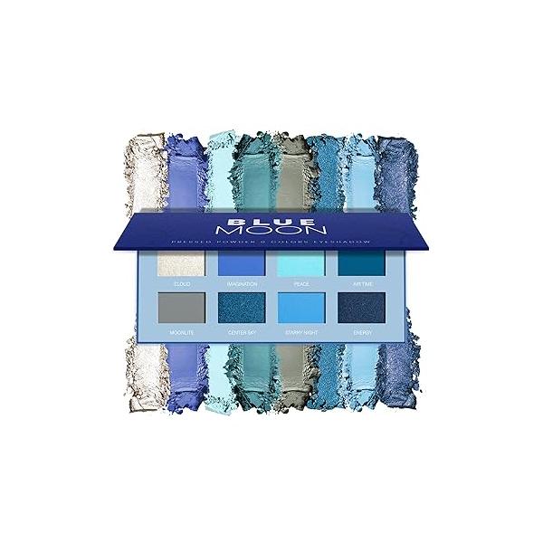 Black Smoky Eye Shadow Palette - 8 Color Dark Grey Smokey Eyeshadow for Goth Makeup, Pigmented & Long Lasting