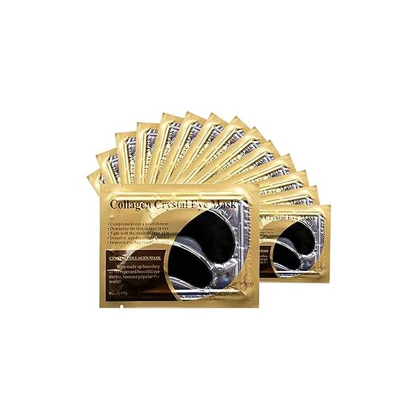 Jakuva Under Eye Patches 30PCS Pairs Collagen Masks for Dark Circles and Puffy Eyes, Reduce Wrinkles, Gel Mask Skincare Moisturizing, Bags Treatment, White