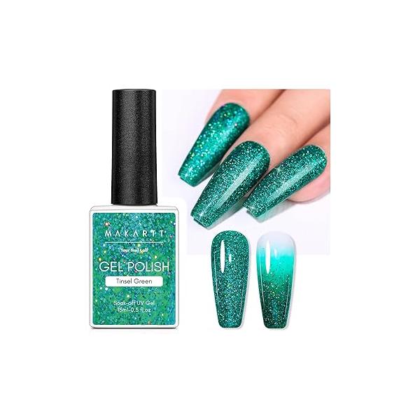 Makartt Gel Nail Polish Liner Set 8ML 2 Colors White and Black for Winter French Art Tips Swirls DIY Manicure Soak Off UV Curing with Thin Brush