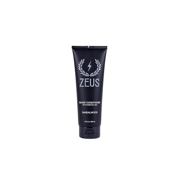 ZEUS Beard Conditioner Wash, Cleansing & Moisturizing Wash with Green Tea Natural Ingredients to Soften - 8 oz. (Made in USA) Sandalwood