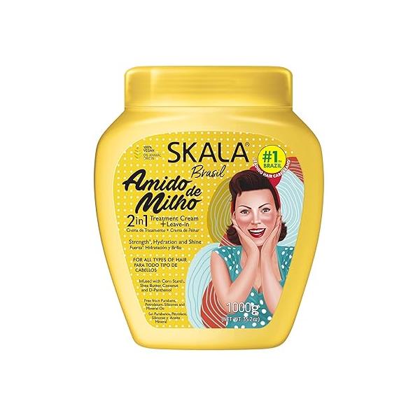 SKALA - Linha Expert Creme de Tratamento 2 em 1 Amido Milho Kg (Expert Collection Corn Starch in Treatment Cream Net 33.81 Oz)