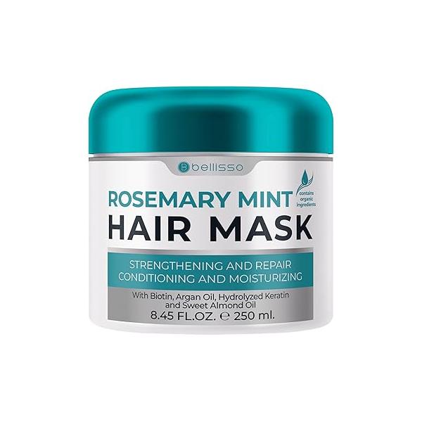 Rosemary Mint Oil Hair Mask - Deep Conditioning Repair Products for Damaged Care Scalp Moisturizer and Hydrating Treatment Women Men Volume Extremely Dry, Thin Frizzy Locks
