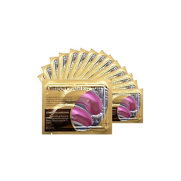 Jakuva Under Eye Patches 30PCS Pairs Collagen Masks for Dark Circles and Puffy Eyes, Reduce Wrinkles, Gel Mask Skincare Moisturizing, Bags Treatment, White