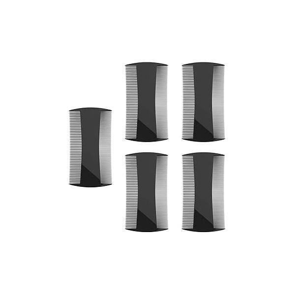 5 Pack Double-Sided Pocket Comb for Hair, Beards & Mustaches | Fine Coarse Teeth, Everyday For Detangling Knots, Beard Care Grooming