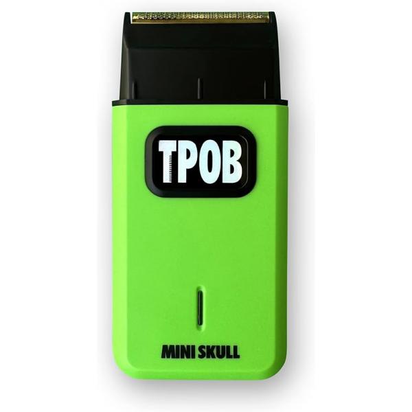 TPOB Mini Skull Single Shaver Compact Design That can fit in Your Pocket with a Turbo Charged Motor, Perfect for Both Professional and at-Home use (Slime)
