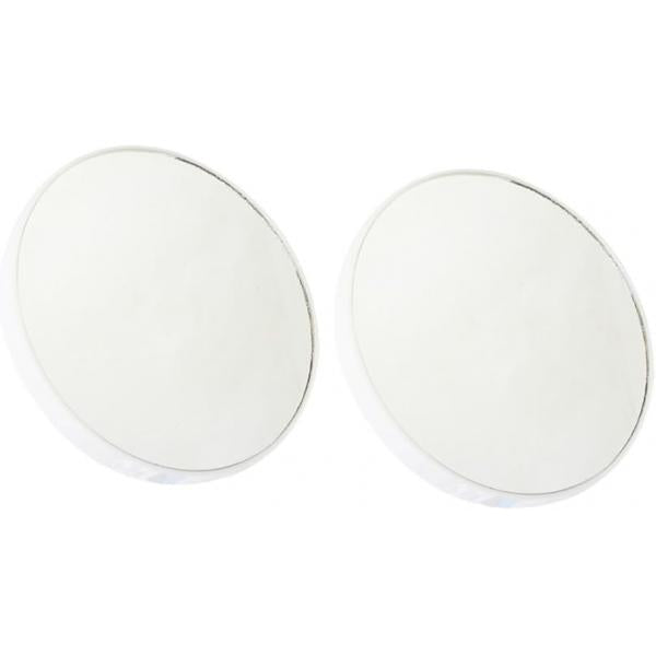 2Pcs Compact Round Magnifying Makeup Mirror with Suction Cups - 10X & 15X Magnification for Travel and Beauty Portable 3.46 Inch Black Cosmetic Tool