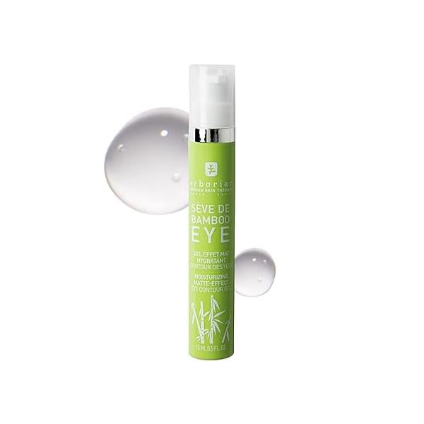 Erborian-Sève de Bamboo Eye- Hydrating & Moisturizing Eye Cream,Anti-Aging Contour Gel treatment- Soothing Visibly Reduces Signs of Fatigue,Fine Lines Dark Circles- Korean Skincare- 0.5oz