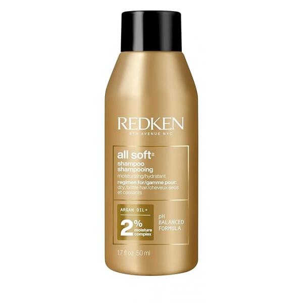 Redken All Soft Shampoo - Moisturizes & Hydrates Dry Hair, Softens Adds Shine, With Argan Oil, Safe For Color-Treated Hair