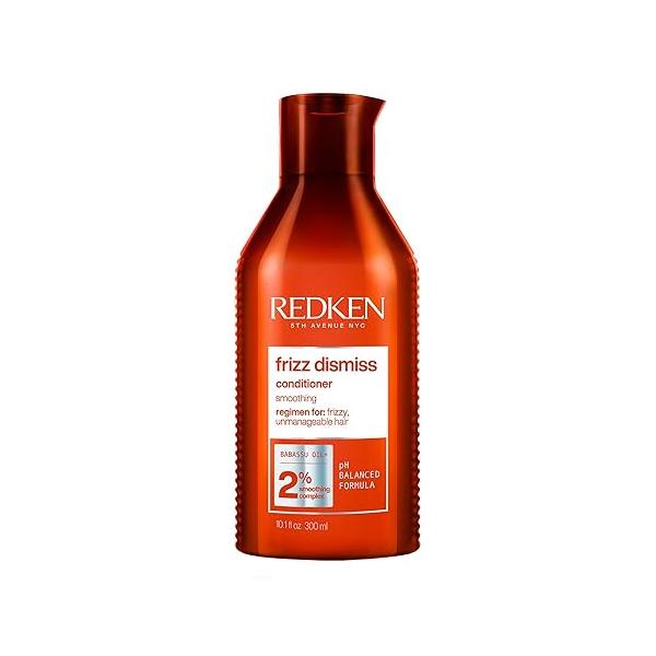 Redken Frizz Dismiss Conditioner - Control for All Hair Types, Moisturizes & Smoothes, Enhances Shine, With Babassu Oil