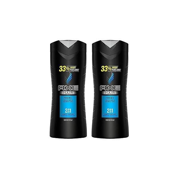 Axe Hair 2-in-1 Shampoo and Conditioner, Phoenix, 16 Fluid Ounce (Pack of 2)