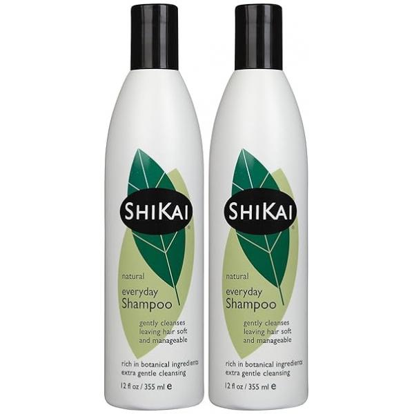 ShiKai Everyday Gentle Cleansing Shampoo (12oz, Pack of 2) | Extra Mild, Gentle, Low Detergent Formula With Aloe Vera for Healthy, Shiny Hair