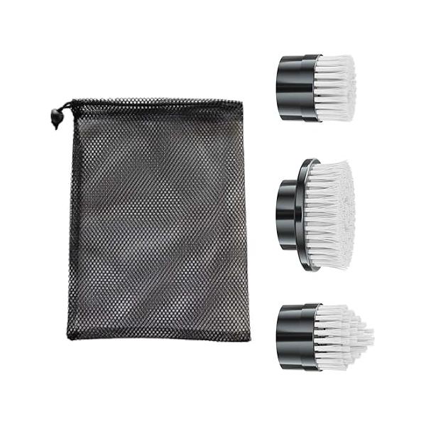 3 Pcs of Brush Heads,Replacement Heads Set for Electric Spin Scrubber, Cordless Power Shower Cleaning Bathroom Tile Sink Floor Cleaning.