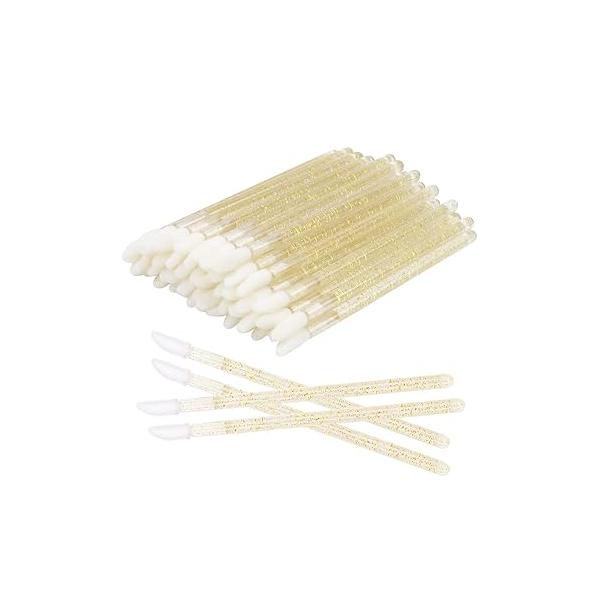 300 Pieces Disposable Lip Brushes Premium Lipstick Gloss Wands Applicator Makeup Tool Kits (Mixed 6 color)