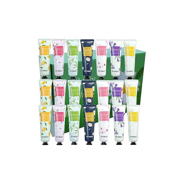 21-Pack Hand Cream Gift Set for Dry Cracked Hands, Scented Working Lotion Ultimate Healing Body Skin Moisturizer Travel Outdoor Size Stocking Stuffers, Gifts Men Women Kids