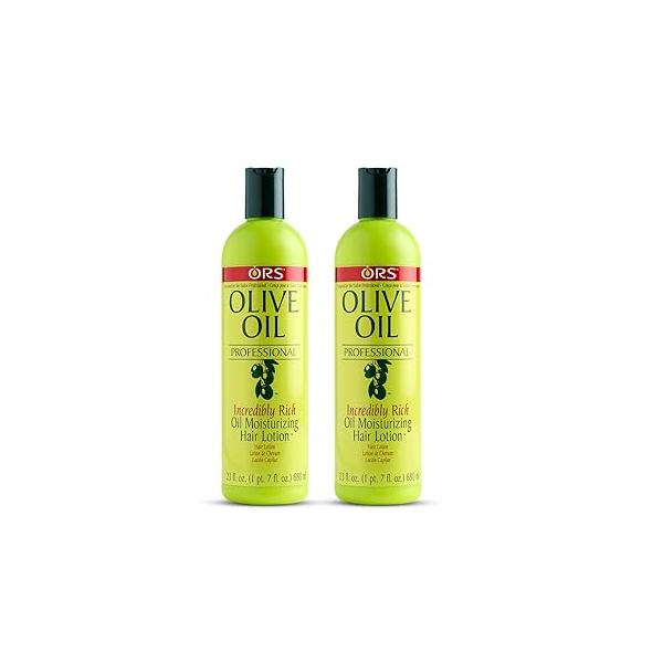 ORS Olive Oil Professional Incredibly Rich Moisturizing Hair Lotion 23 Ounce (Pack of 2)