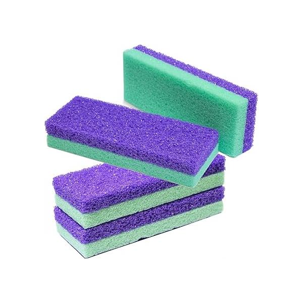 Maccibelle Salon Foot Pumice and Scrubber for Feet Heels Callus Dead Skins, Safely Easily Eliminate Rough (Pack of 4)