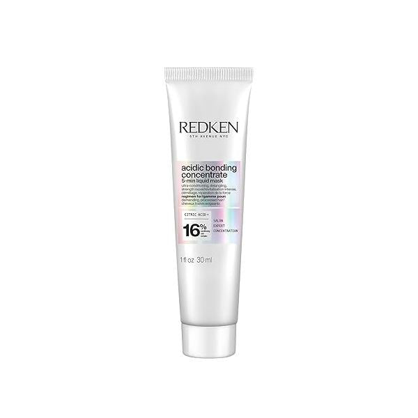 Redken Acidic Bonding Concentrate Hair Mask For Dry, Damaged Repair - Hydrating 5 Minute Liquid