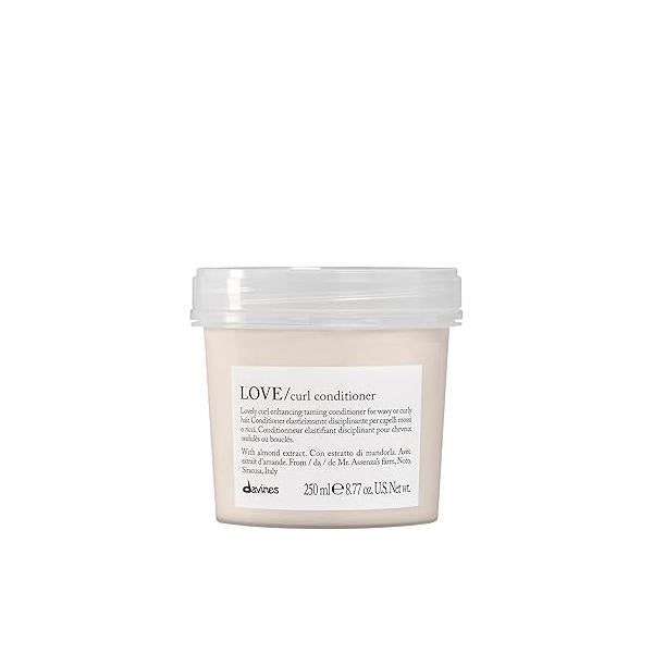 Davines LOVE Curl Conditioner, Enhance and Control Curly Wavy Hair, Weightless Volume Softness