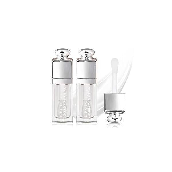 Hydrating Lip Glow Oil, Oil Gloss Transparent Toot Tinted Nourishing Long Lasting Repairing Lightening Lines (CHERRY) 0.2 OZ