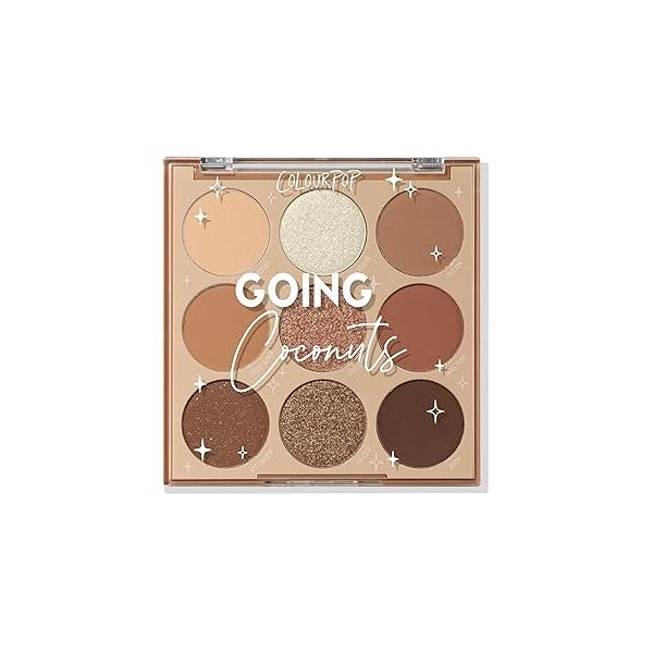 Colourpop Going Coconuts Eyeshadow Palette - Cool-Toned Neutral with Ultra-Velvety and Silky Finishes High-Pigment Eye Makeup a Long-Wearing Formula (0.3 oz)