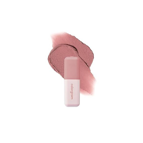 COLORGRAM NUDE BLUR TINT 02 CHARMING PINK | Soft Velvet Matte Lip Stain & Cheek Tint Lightweight Blurring for a Smooth Airbrushed Finish 24H Hydration, Long-Lasting Non-Sticky Formula