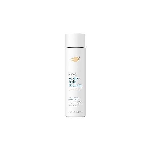 Dove Density Boost Hydrating Conditioner Scalp Therapy for Dry Hair, with Vitamin B3, Zinc and 0% Sulfates, 9.25 oz