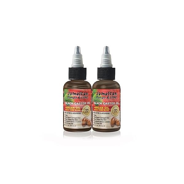 2oz JML Jamaican Black Castor Oil - Argan Pack of 2