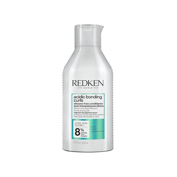 REDKEN Acidic Bonding Curls Conditioner For Curly Hair - Strengthen and Repair Damaged Curls, With Avocado Oil Shea Butter, Silicone-Free