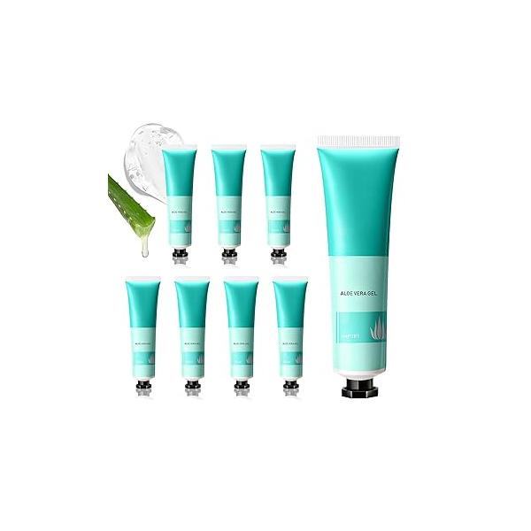 Aloe Vera Gel for Face and Body,Hydrating Organic Gel,Cooling Body Cream After Sun Skincare,Non-Sticky Moisturizer, 9.15 Fl Oz