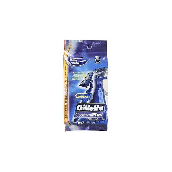 Gillette Sensor2 Plus Fixed Men's Disposable Razor, 10 Count (Pack of 3) Blue
