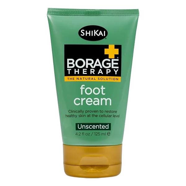 Shikai Borage Dry Skin Therapy Foot Cream, 4.2-Ounce Tubes (Pack of 3)