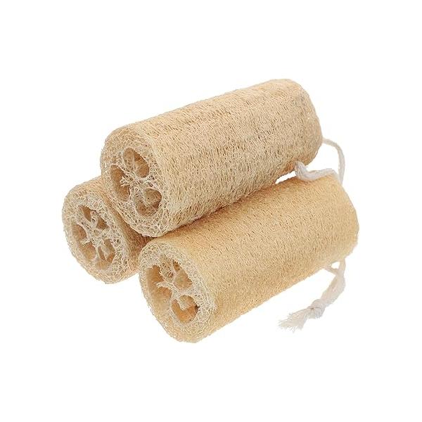 Beaupretty 3pcs Loofah Dish Sponge, Dishwashing Scouring Pad Natural Vegetable Scrubber for Kitchen