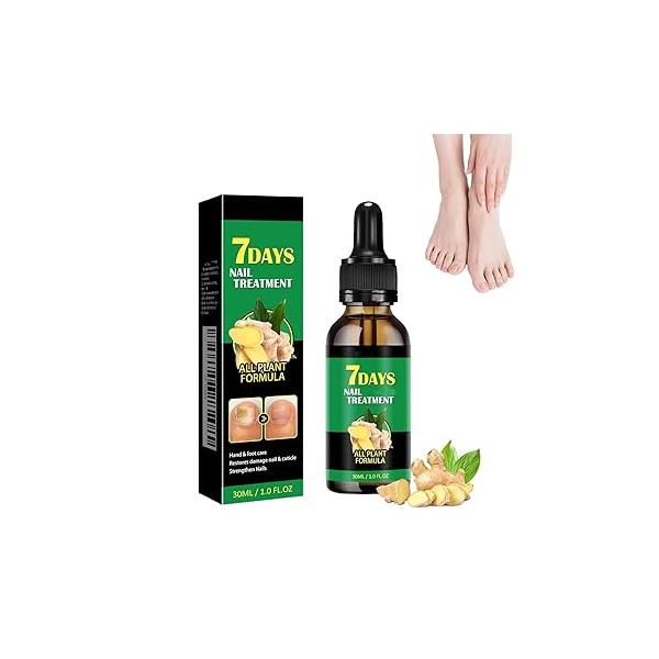 7 Days Ginger Nail Treatment, Serum Cuticle Care Treatment Oil (30ml)