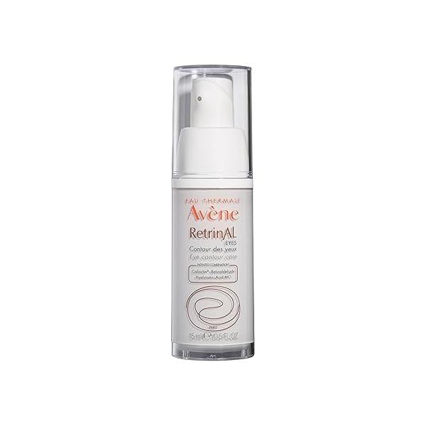 Avene Retrinal EYES Advanced 3-In-1 Eye Cream, Retinal eye cream, Powered by Retinaldehyde & Hyaluronic Acid, Helps smooth wrinkles, minimizes under-eye puffiness and dark circles, Fragrance-Free