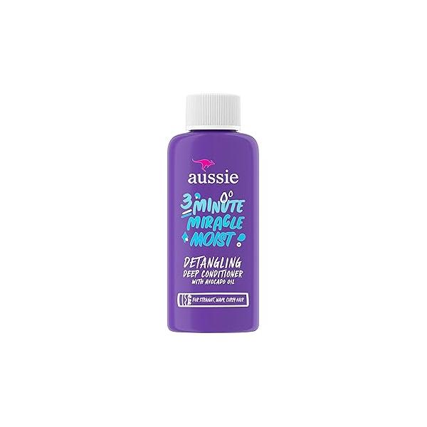 Aussie 3 Minute Miracle Moist Deep Conditioning Treatment, Travel Size 1.7 fl oz