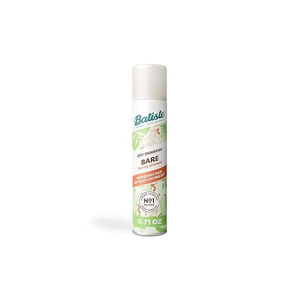 Batiste Dry Shampoo, Bare Fragrance, Refresh Hair and Absorb Oil Between Washes, Waterless Shampoo for Added Texture Body, 5.71 oz
