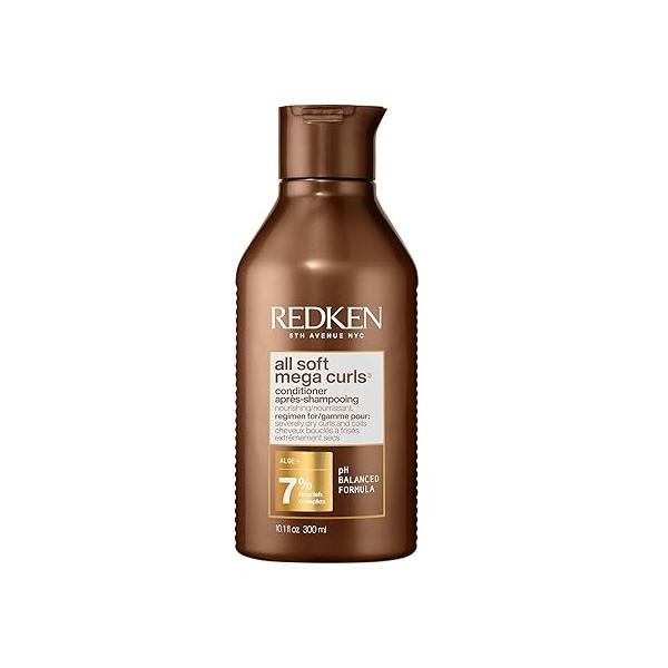 Redken All Soft Mega Curls Conditioner For Extremely Dry Curly & Coily Hair - Nourishes Softens Severely