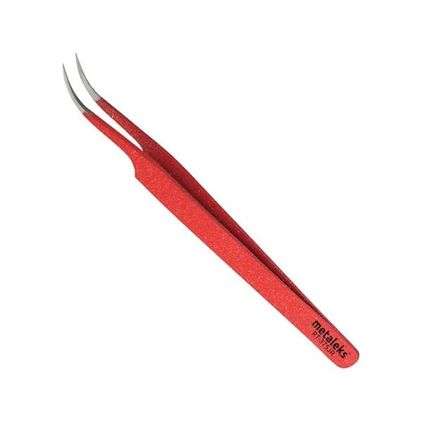 Red Eyelash Extension & Ingrown Hair Tweezer Pointed Tip Precision Extra Sharp and Perfectly Aligned for Treatment Splinter Removal For Men Women