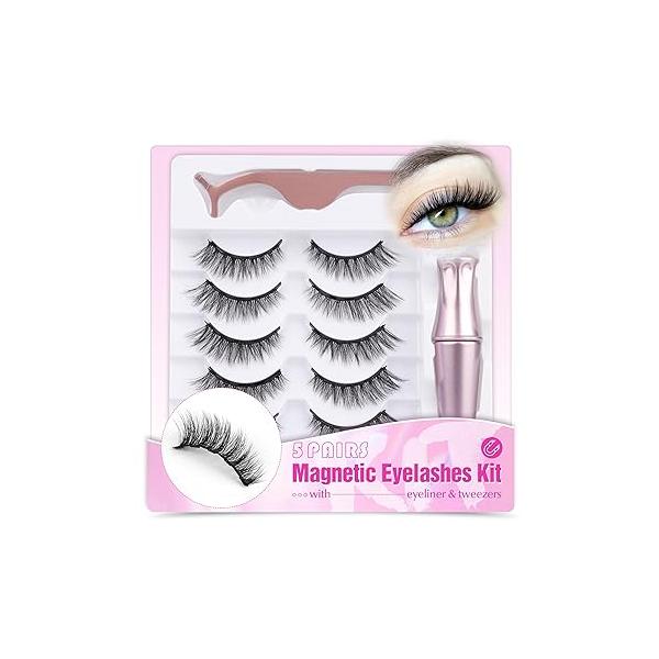 Anime Eyelashes Little Devil Spiky Manga Lashes 9 Pairs Thick Wispy Asian Japanese Style Makeup Cat Eye Doll Fake Strip by Mavphnee