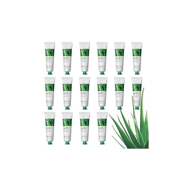 16PCS Organic Aloe Vera Gel for Face and Body,Hydrating After Sun Lotion,Moisturizing Pure Moisturizer,Travel Size Moisturizer,Aloe Lotion Care Skin Hair Removal
