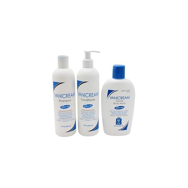 Vanicream Shampoo Conditioner And Gentle Body Wash 12 Ounce Each