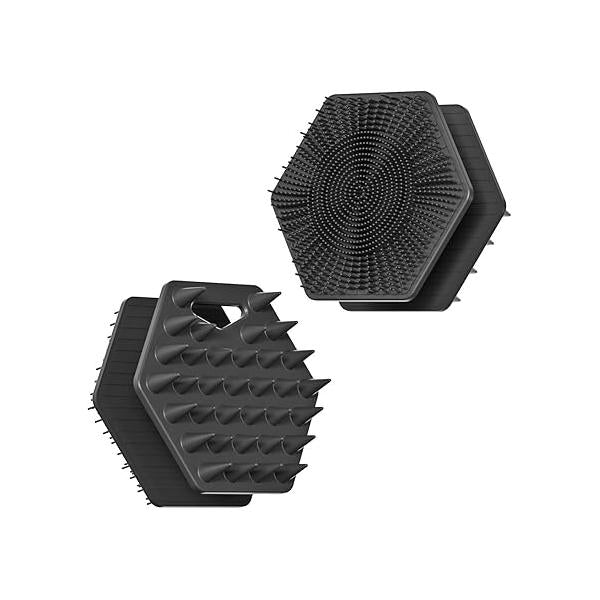 Dual Side 2 in 1 Silicone Body Scrubber, Head wash Brush,Exfoliating Scrubbers Exfoliator, Buffer for Cleaning,Shower Brush Effective Showering Exfoliation and Gentle Massage